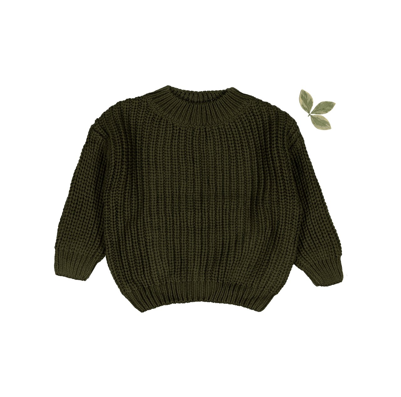 The Chunky Knit Sweater - Moss - Mack & Harvie