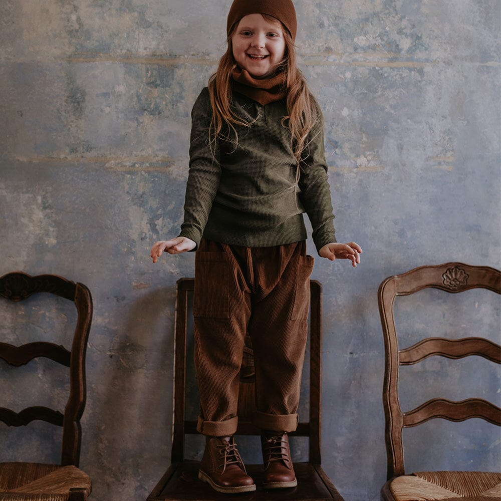 The Corduroy Harem Trouser - Rust - Mack & Harvie