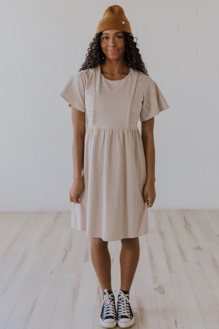 The Edward Flutter Sleeve MOM Dress - Mack & Harvie