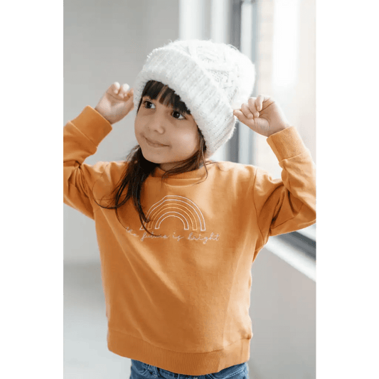 The Future is Bright Embroidered Kids Pullover - Mack & Harvie