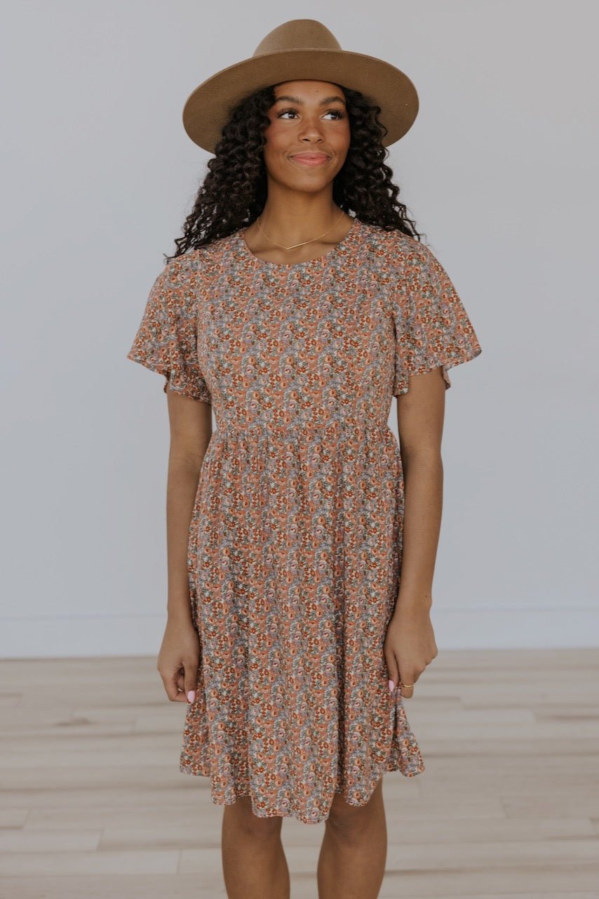 The Giselle Flutter Sleeve MOM Dress - Mack & Harvie