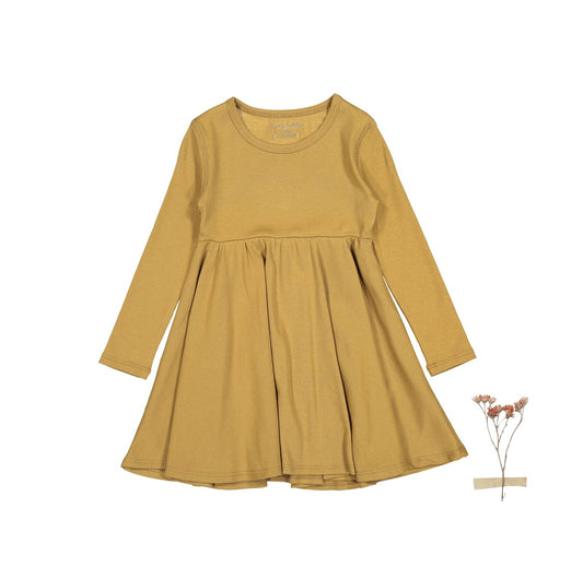 The Long Sleeve Dress - Golden - Mack & Harvie