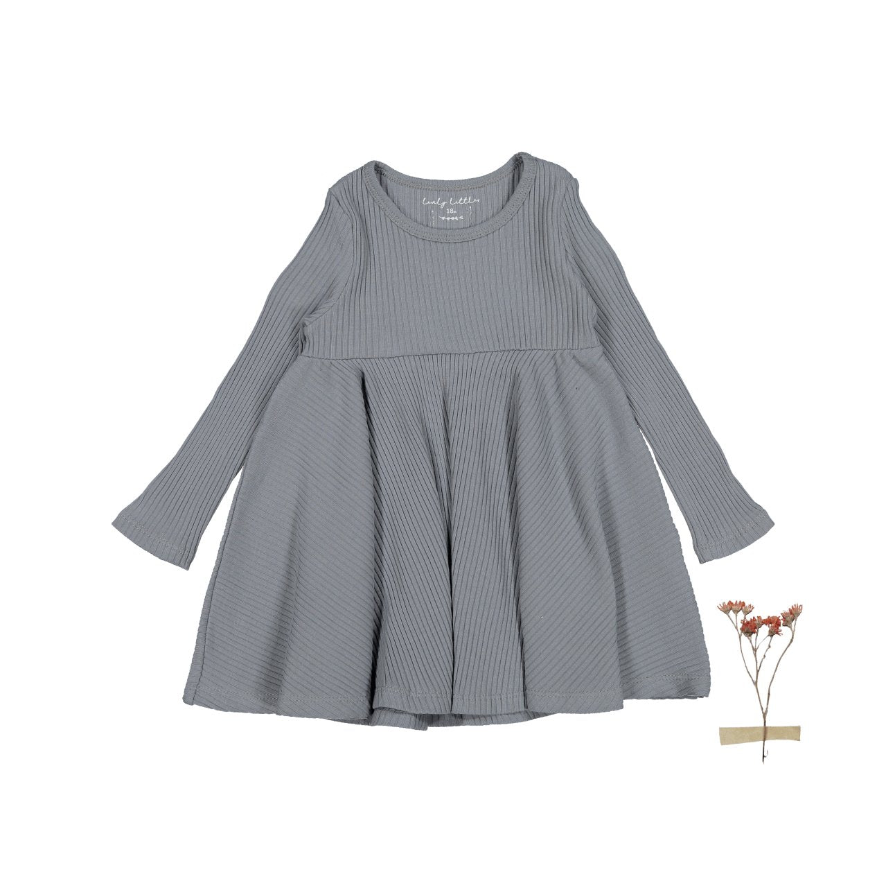 The Long Sleeve Dress - Slate - Mack & Harvie