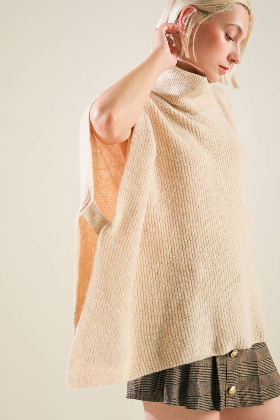 THE ONLY REASON SWEATER KNIT PONCHO - Mack & Harvie