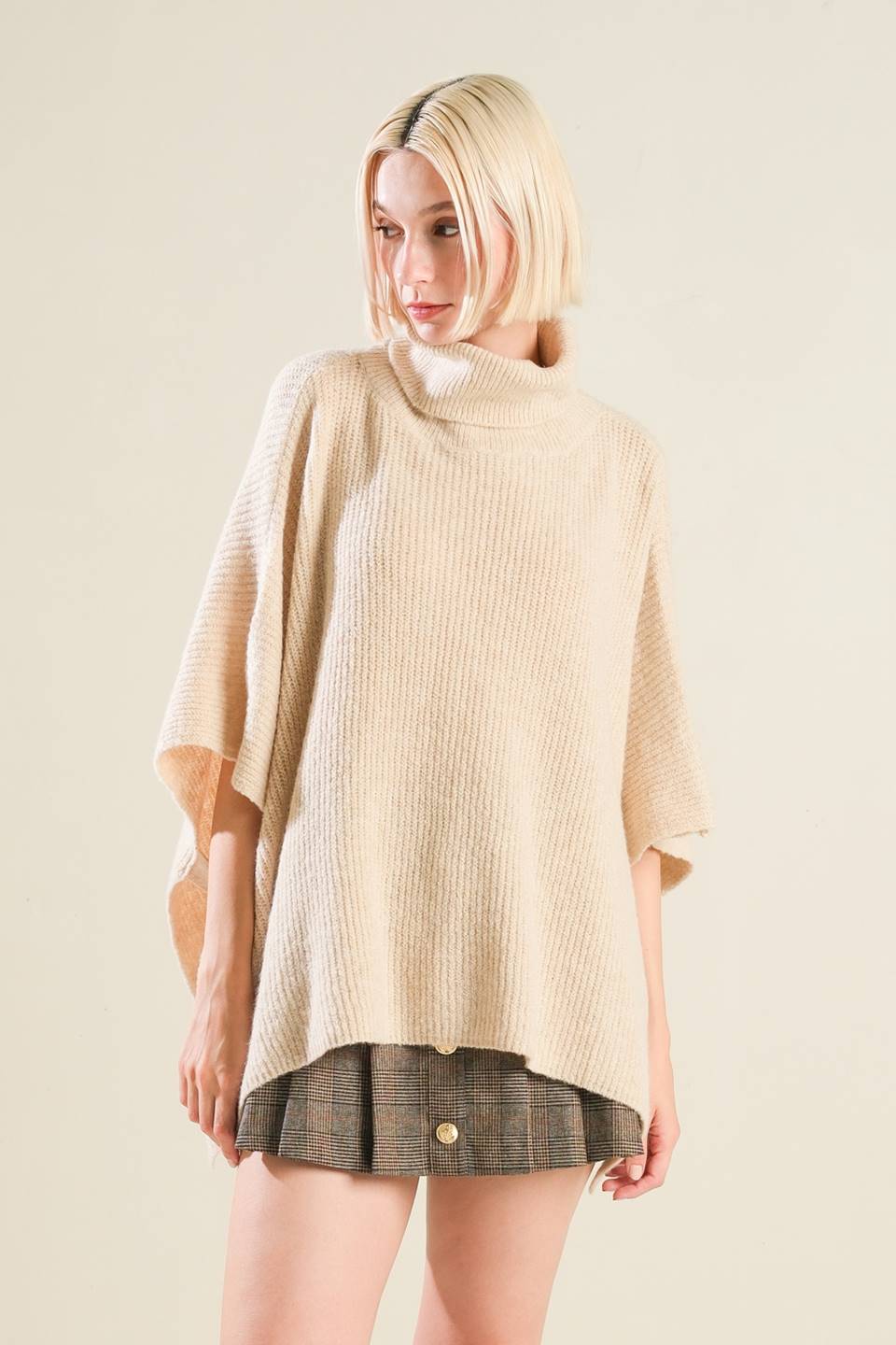 THE ONLY REASON SWEATER KNIT PONCHO - Mack & Harvie