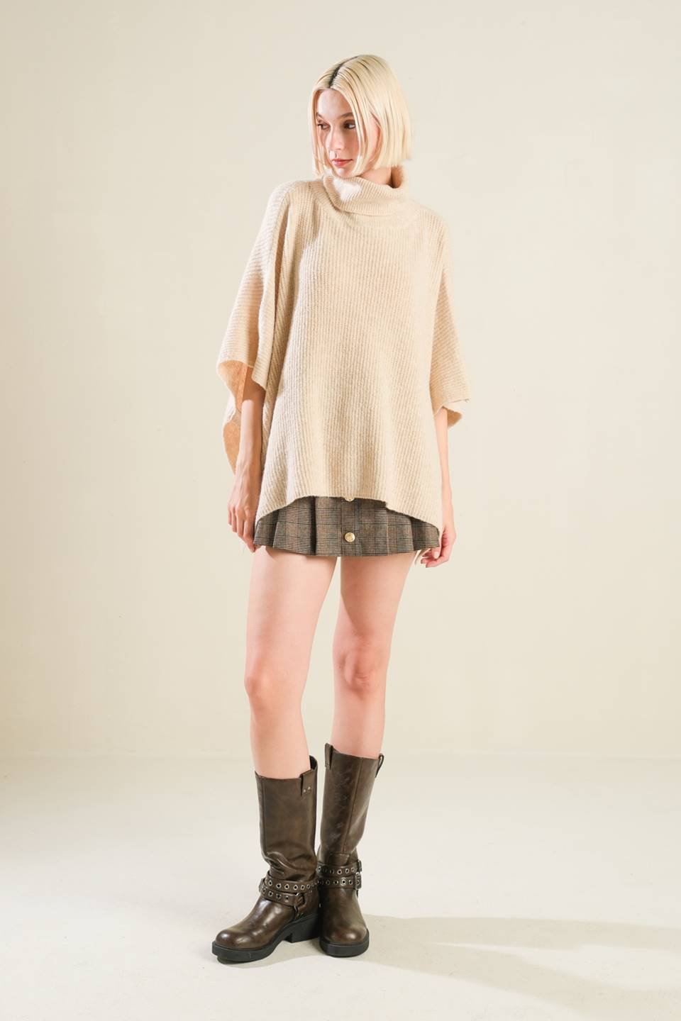 THE ONLY REASON SWEATER KNIT PONCHO - Mack & Harvie