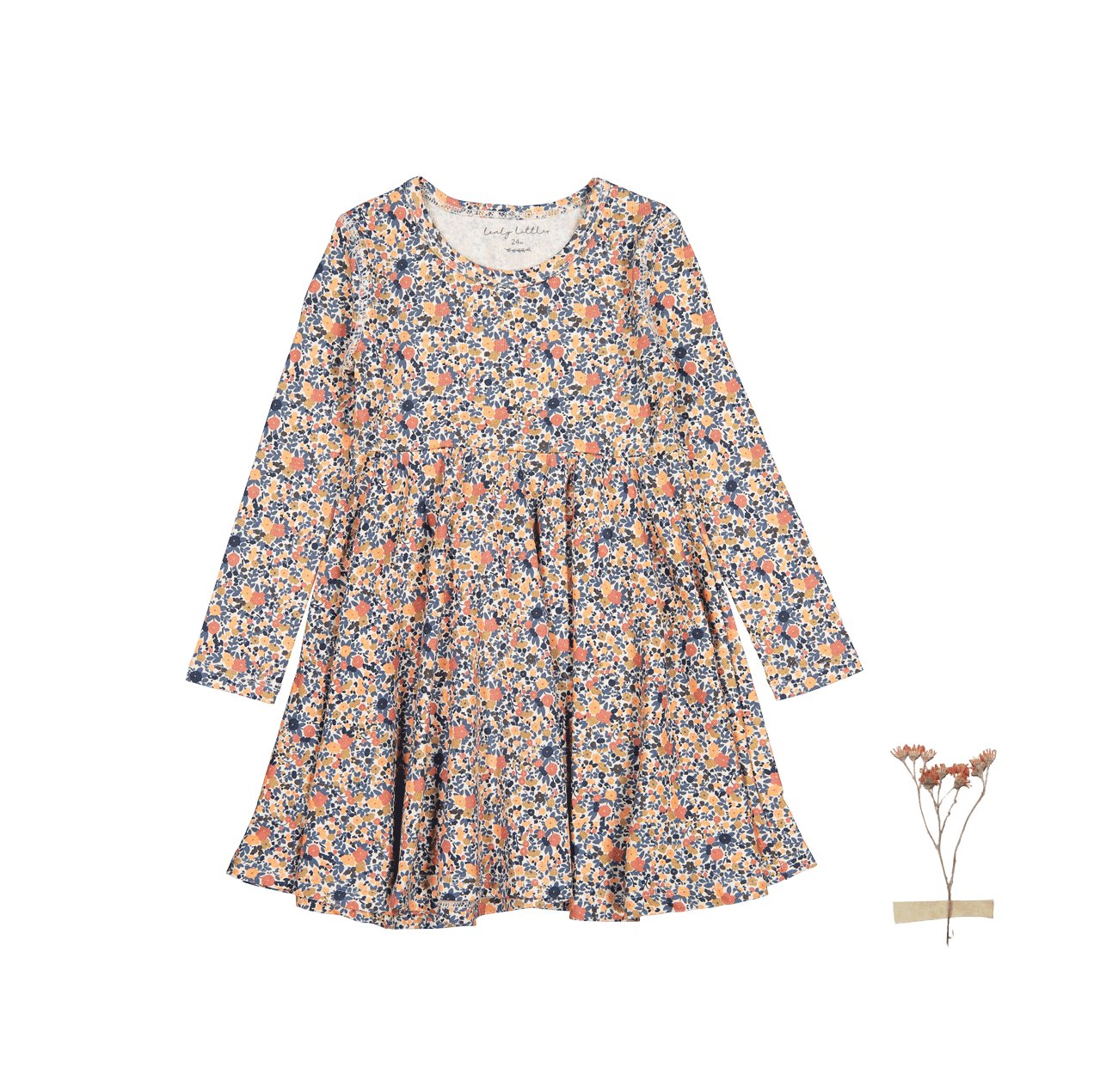 The Printed Long Sleeve Dress - Autumn Floral - Mack & Harvie