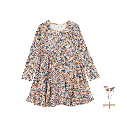 The Printed Long Sleeve Dress - Autumn Floral - Mack & Harvie