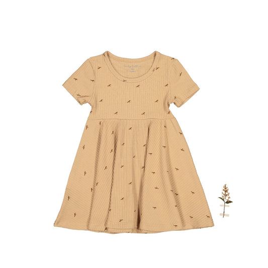 The Printed Short Sleeve Dress - Birdsong - Mack & Harvie