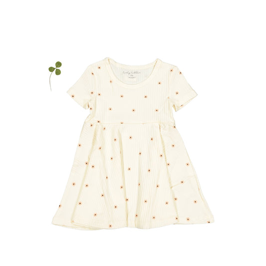 The Printed Short Sleeve Dress - Butter Flower - Mack & Harvie