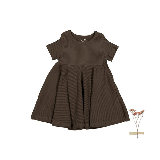 The Short Sleeve Dress - Cocoa - Mack & Harvie