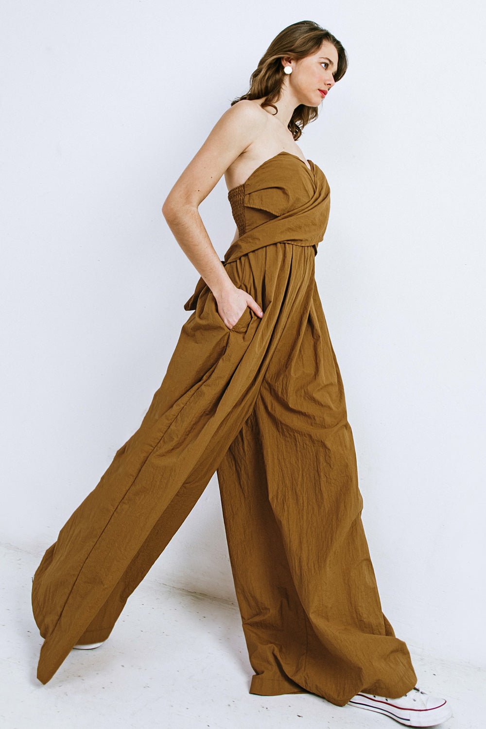 THINK ABOUT ME WOVEN JUMPSUIT - Mack & Harvie