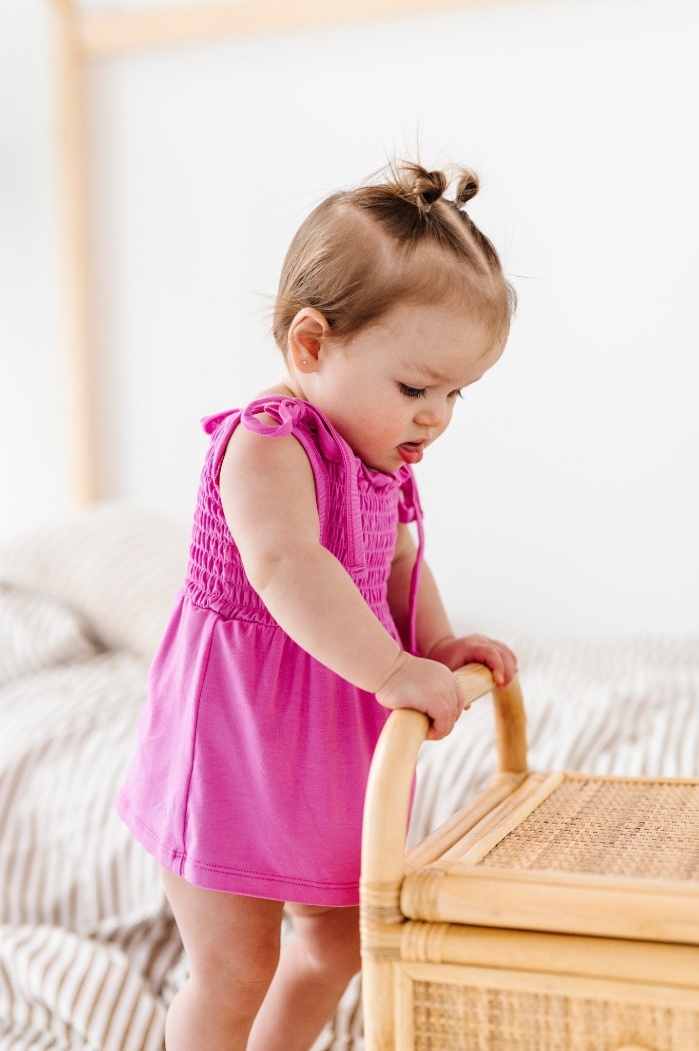 Tickled Pink Smocked Bubble Dress - Mack & Harvie