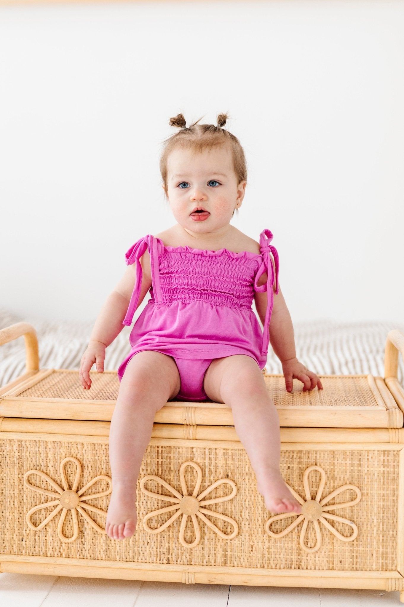 Tickled Pink Smocked Bubble Dress - Mack & Harvie