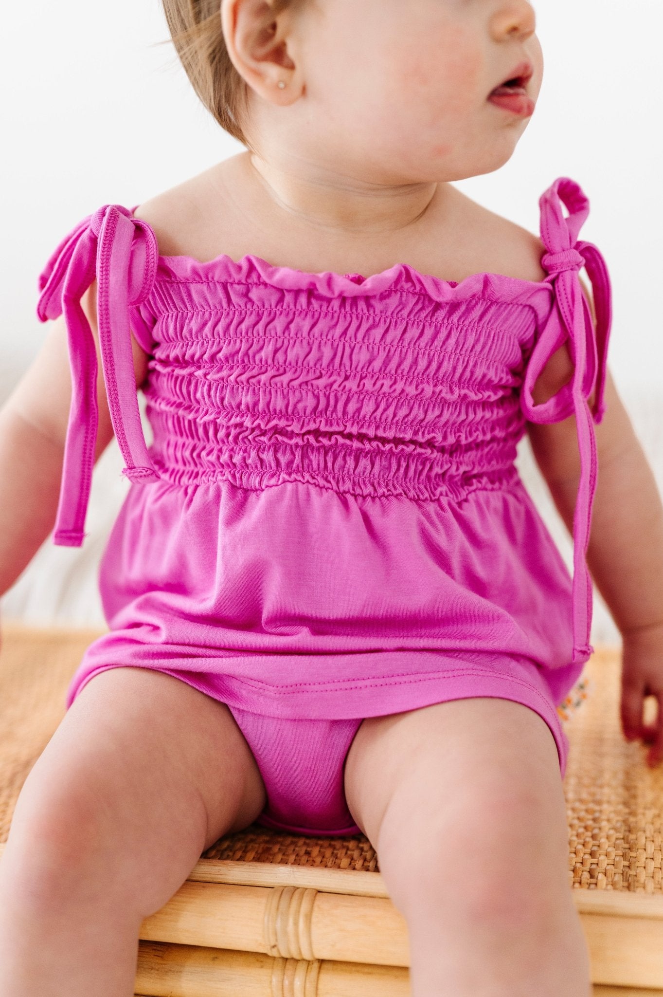 Tickled Pink Smocked Bubble Dress - Mack & Harvie