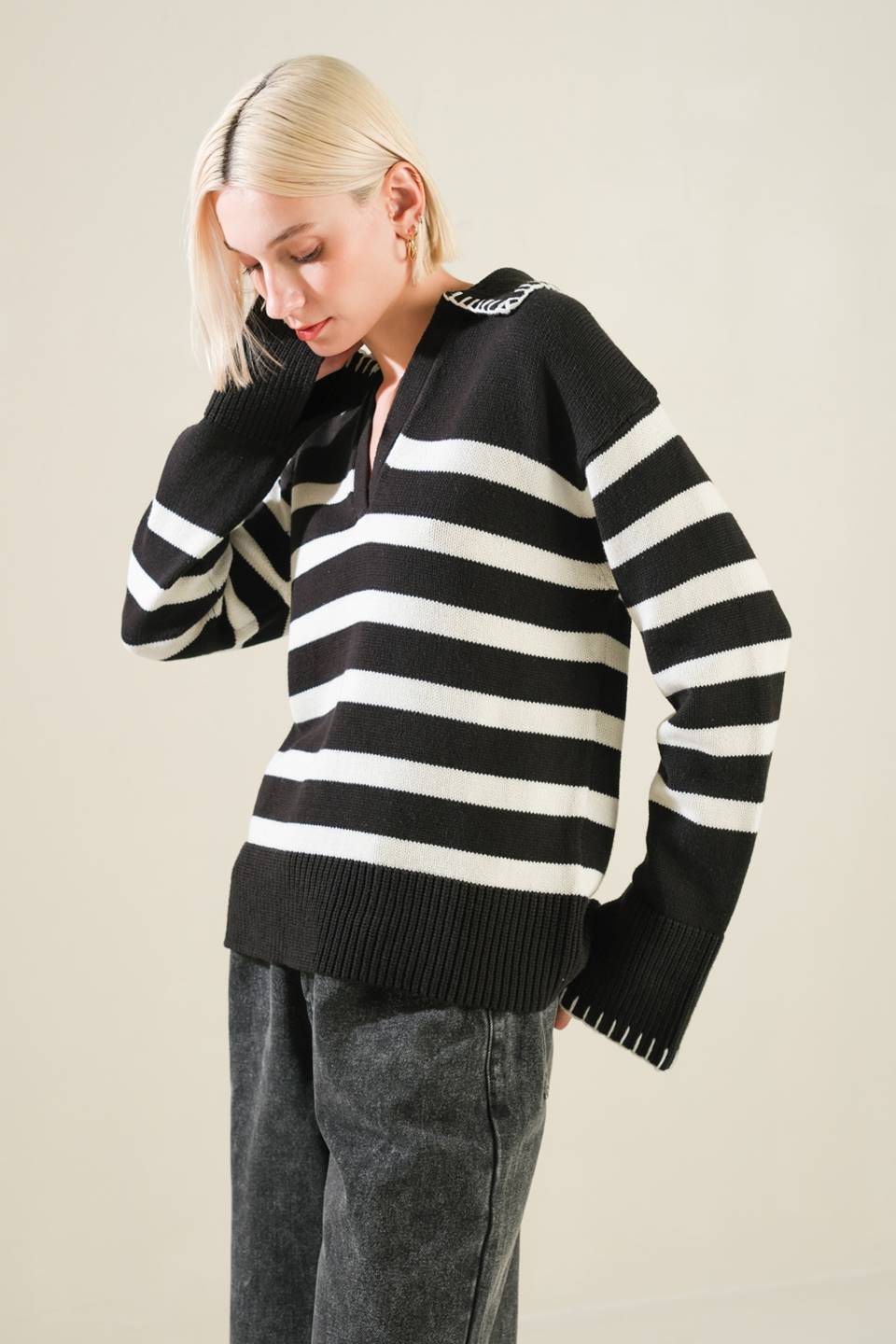 TIMELESS CHARM SWEATER TOP - Mack & Harvie