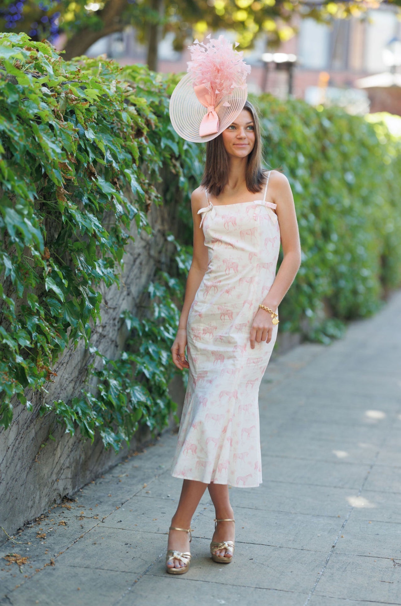 Toile Racing Bow Dress - Mack & Harvie