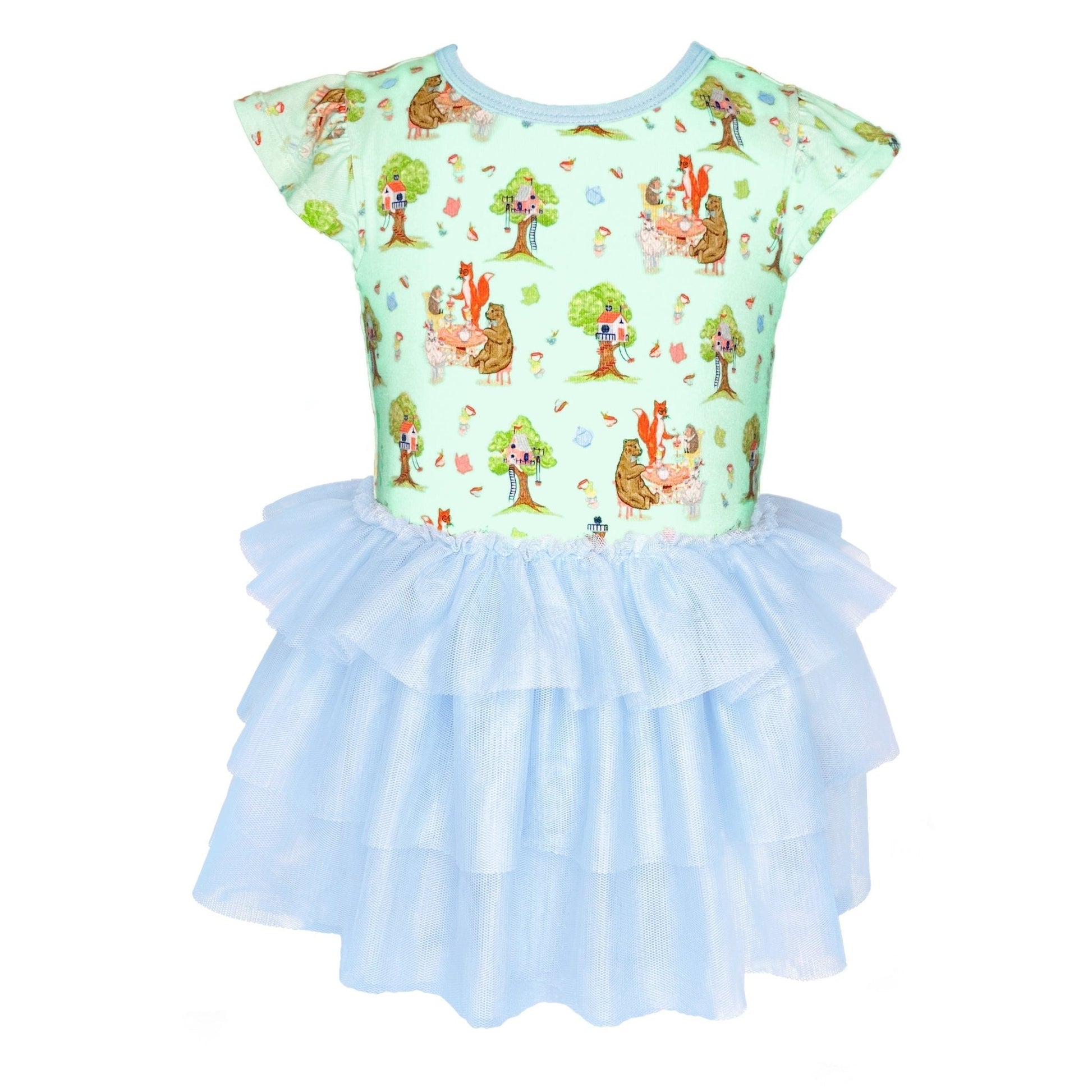 Tree House Party Ballerina Tutu Onesie Dress (3M - 3T) - Mack & Harvie