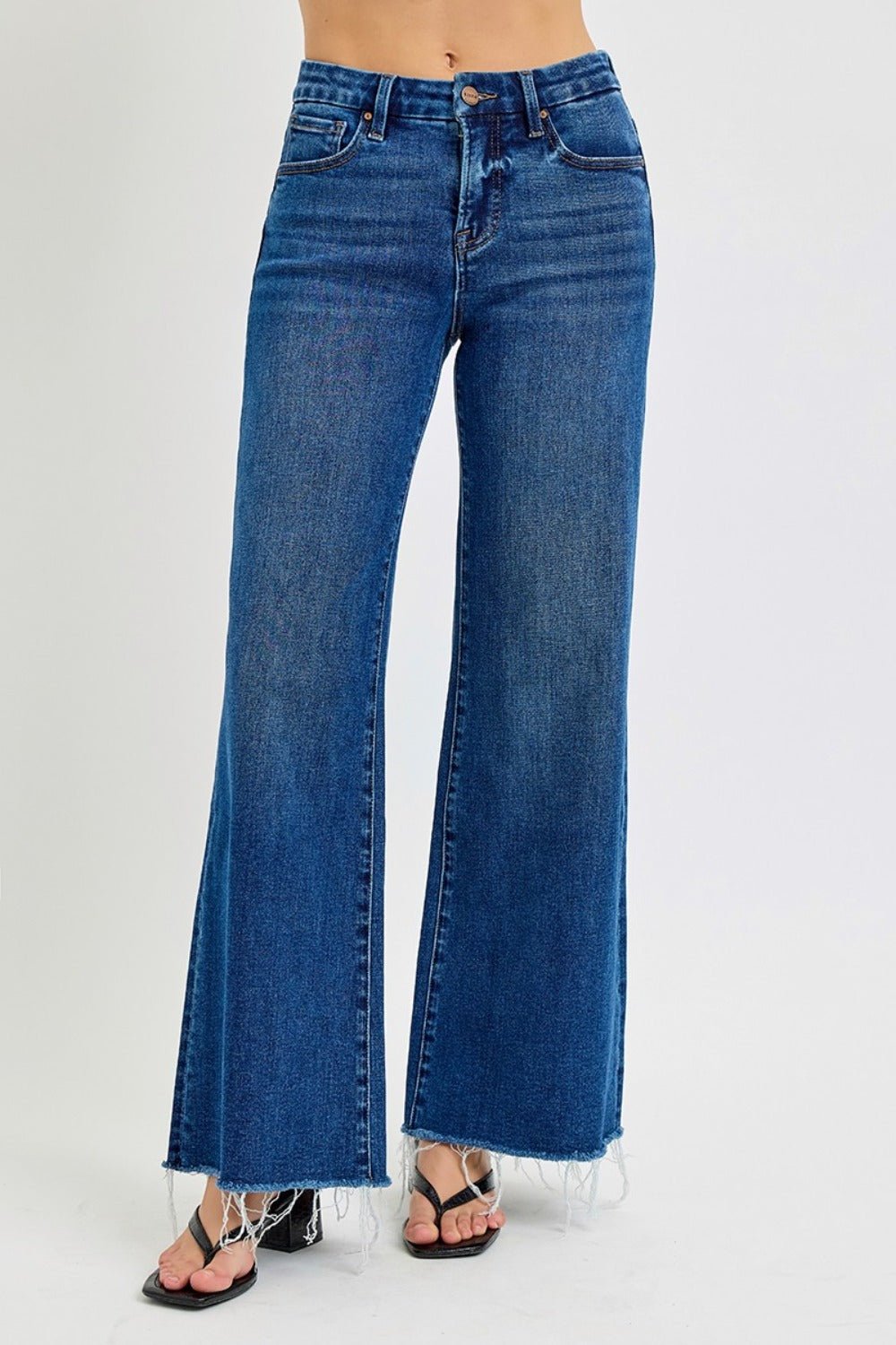 Tummy Control High Rise Wide Leg Jeans - Mack & Harvie