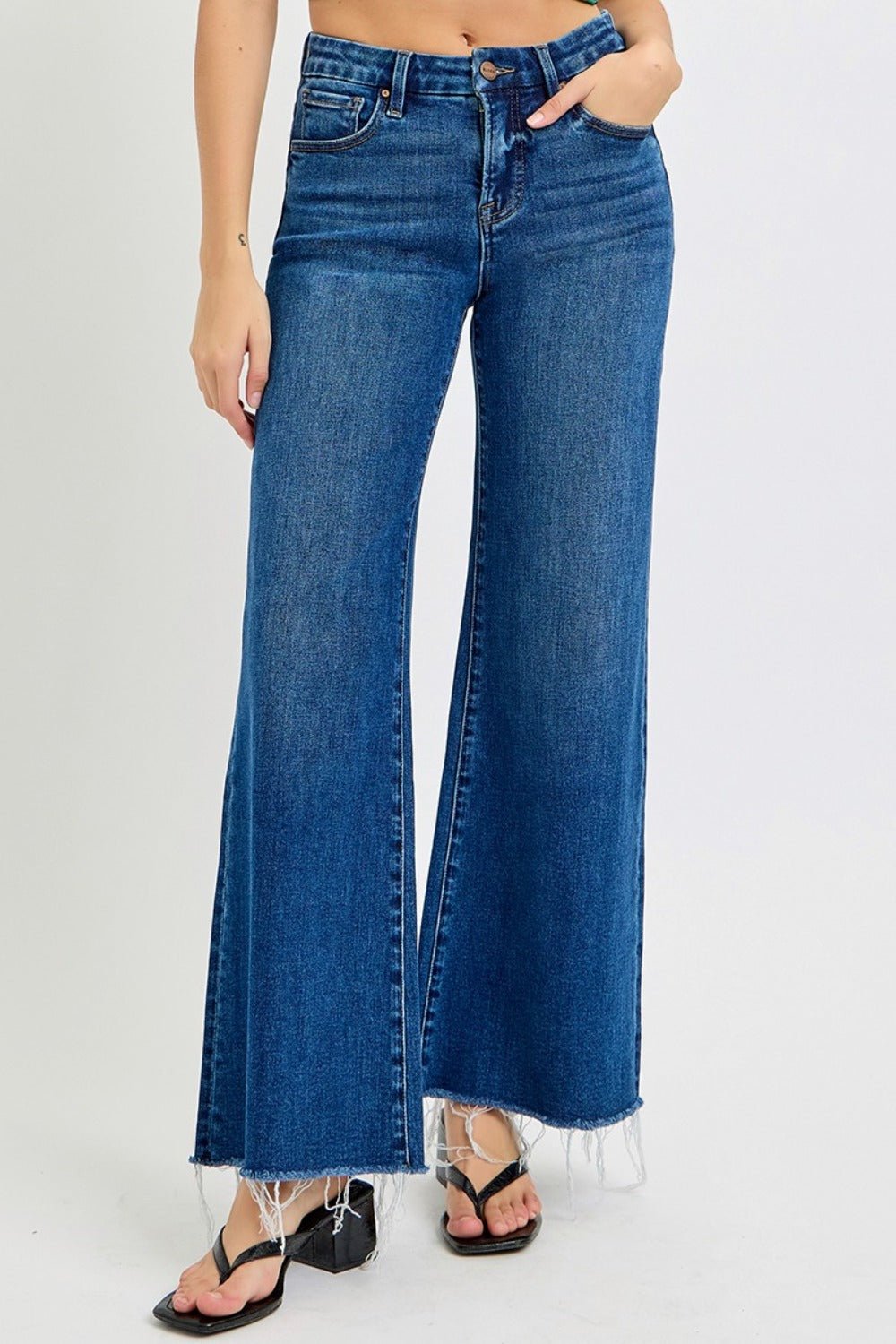 Tummy Control High Rise Wide Leg Jeans - Mack & Harvie