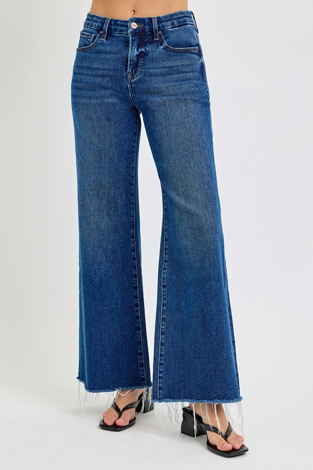 Tummy Control High Rise Wide Leg Jeans - Mack & Harvie