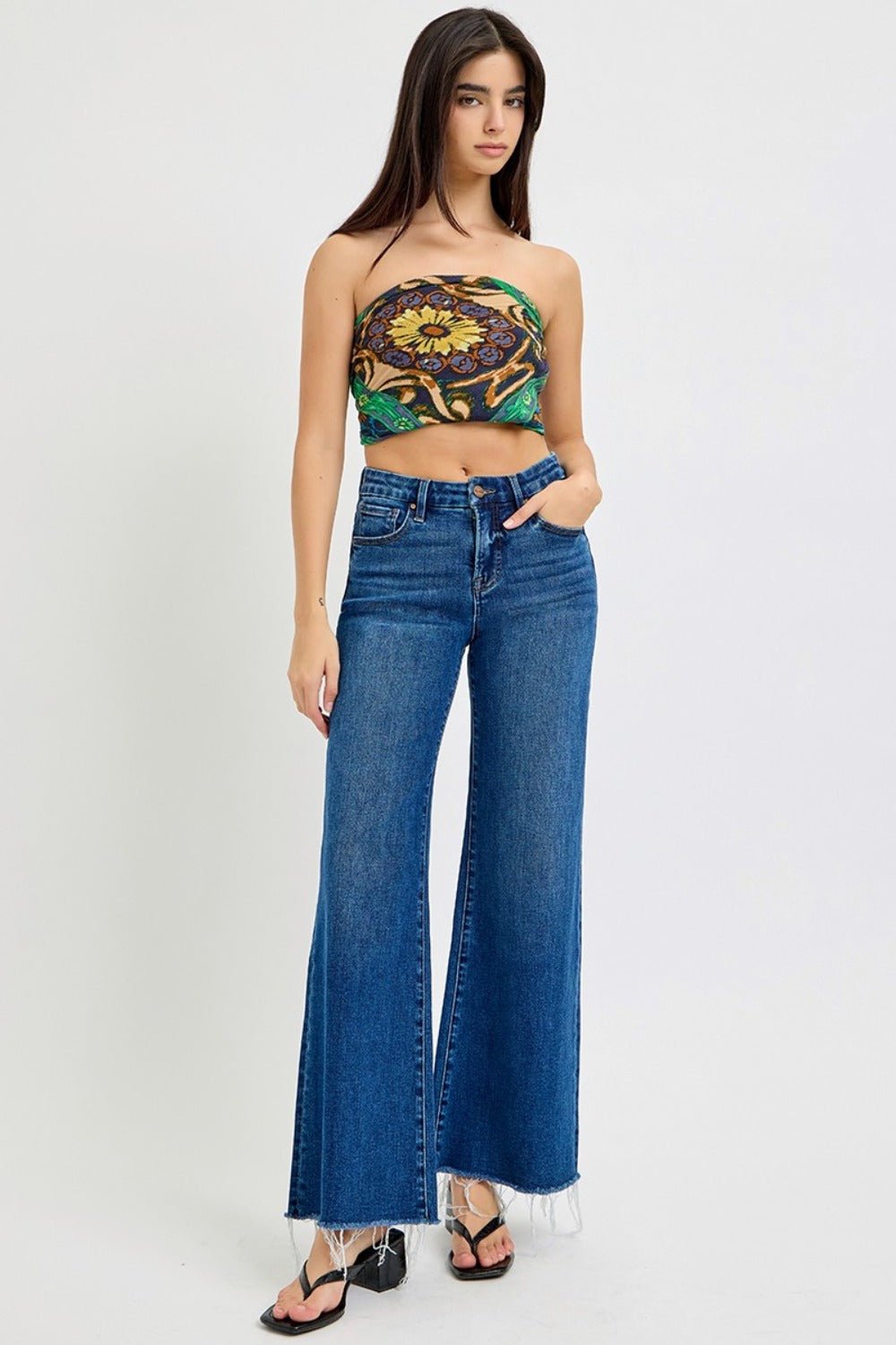 Tummy Control High Rise Wide Leg Jeans - Mack & Harvie