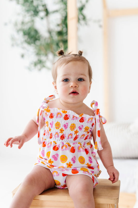 Tutti Fruti Smocked Bubble Dress - Mack & Harvie