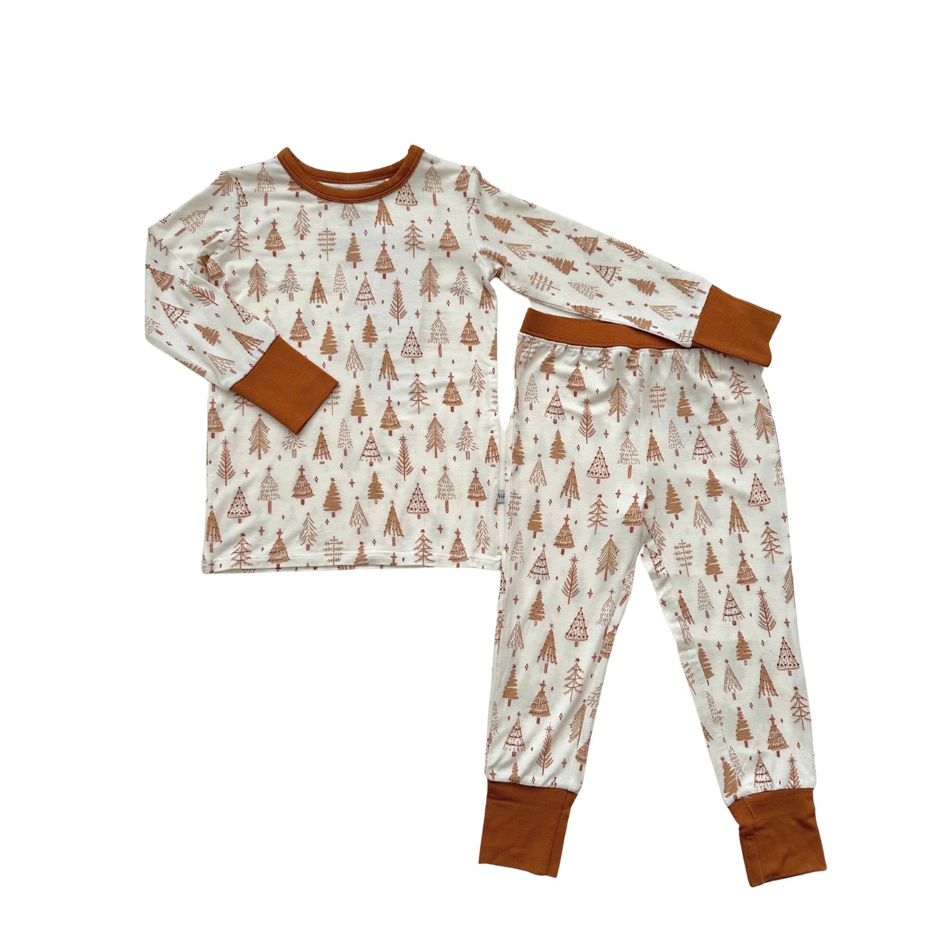 Two - Piece Pajama Set - Pine Christmas Trees - Mack & Harvie