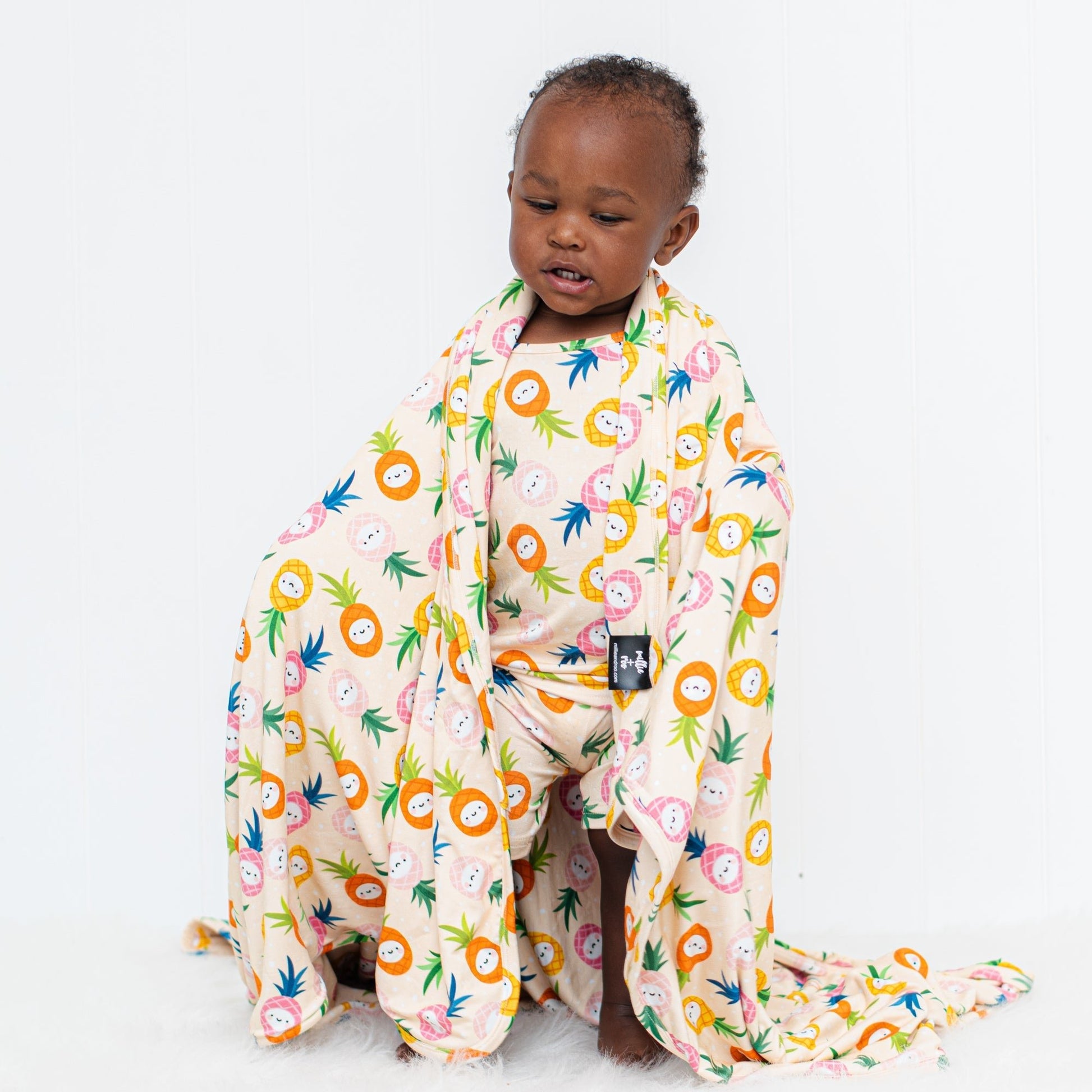 TWO PIECE SHORTIE SET - Kawaii Pineapple - Mack & Harvie