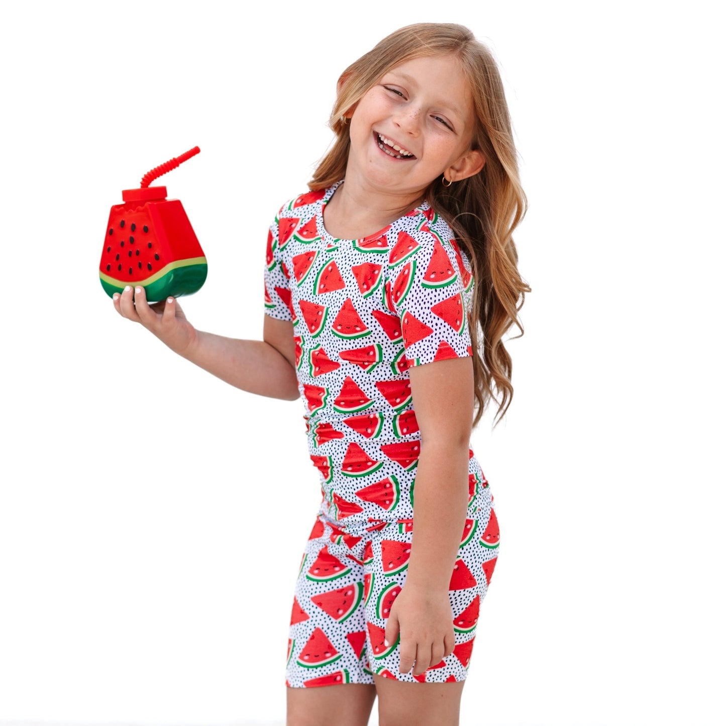 TWO PIECE SHORTIE SET - Kawaii Watermelon - Mack & Harvie