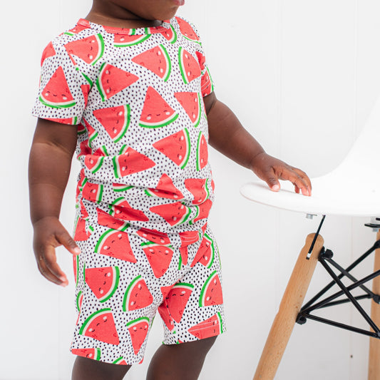 TWO PIECE SHORTIE SET - Kawaii Watermelon - Mack & Harvie