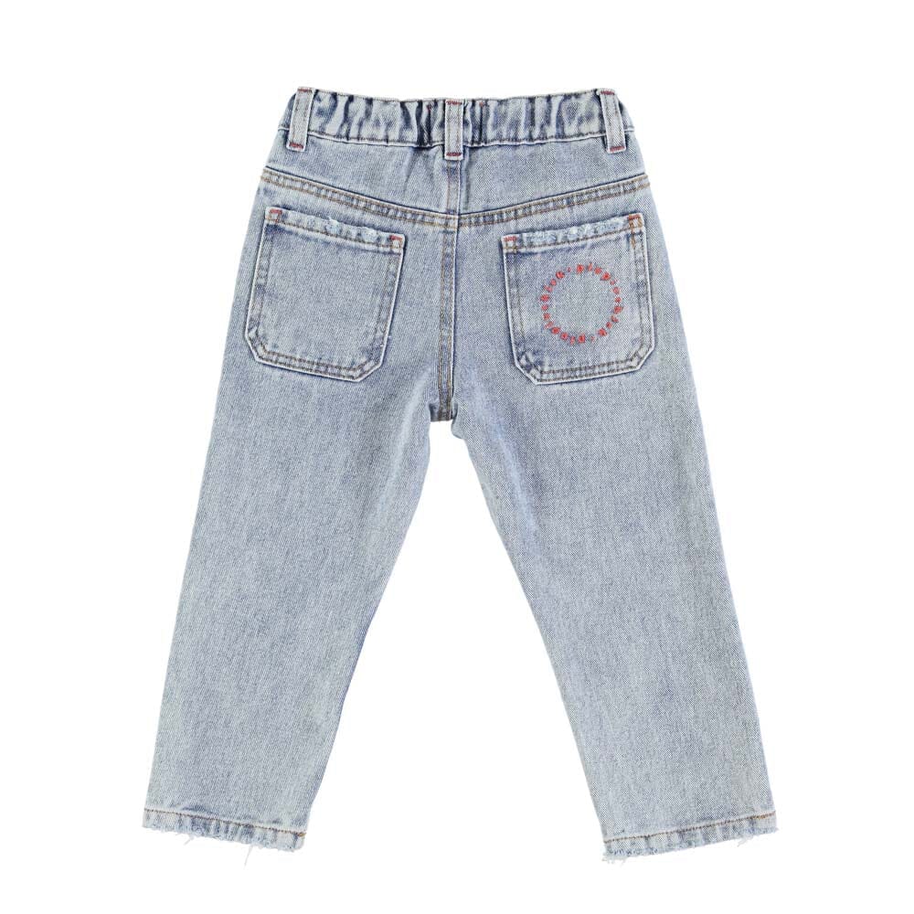 Unisex Trousers - Washed Blue Denim - Mack & Harvie