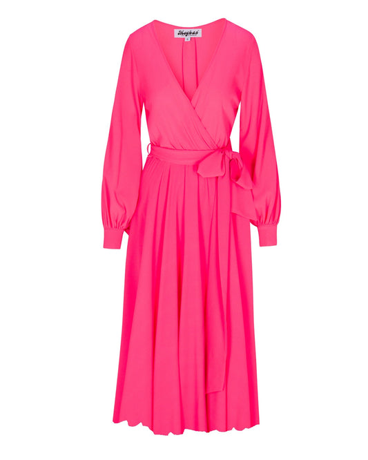 Venus Midi Dress - Neon Pink - Mack & Harvie