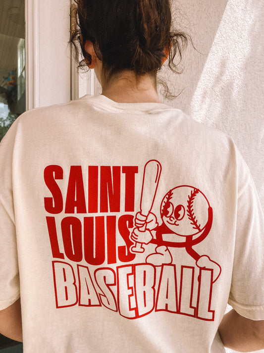 vintage saint louis baseball tee - adult