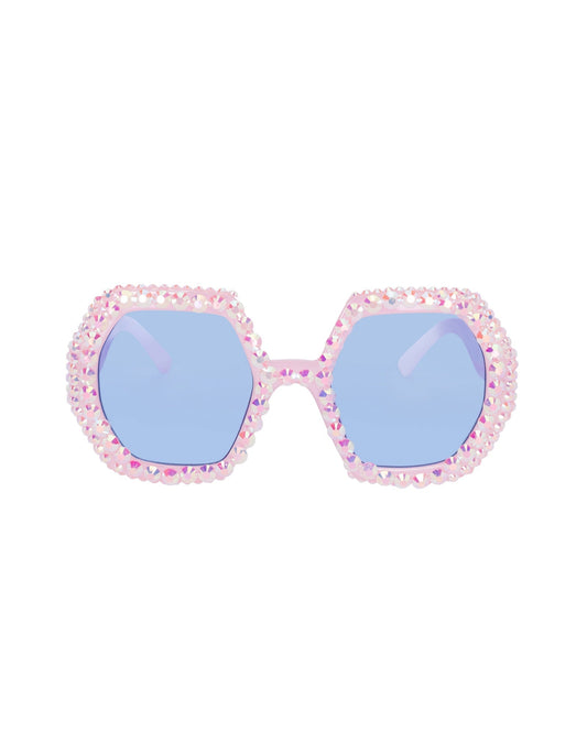 Wanderlust Rhinestone Funglasses - Pink Aura - Mack & Harvie