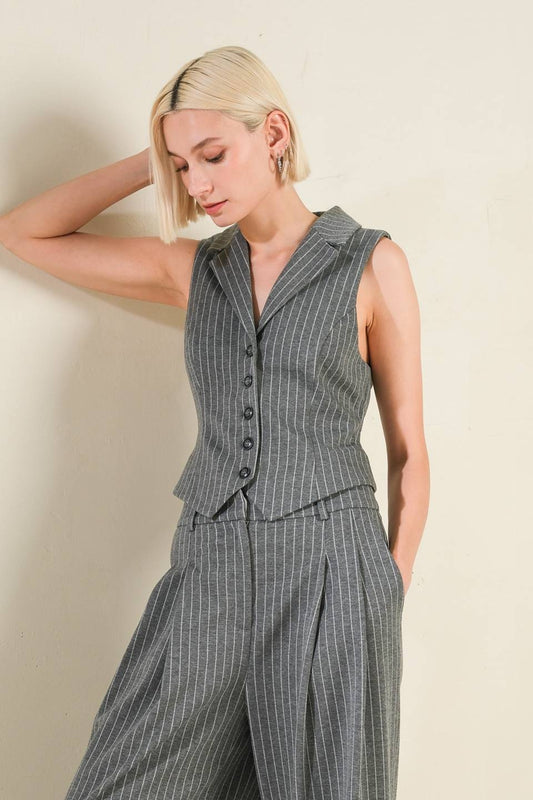 WANNA BE LOVED WOVEN VEST - Mack & Harvie