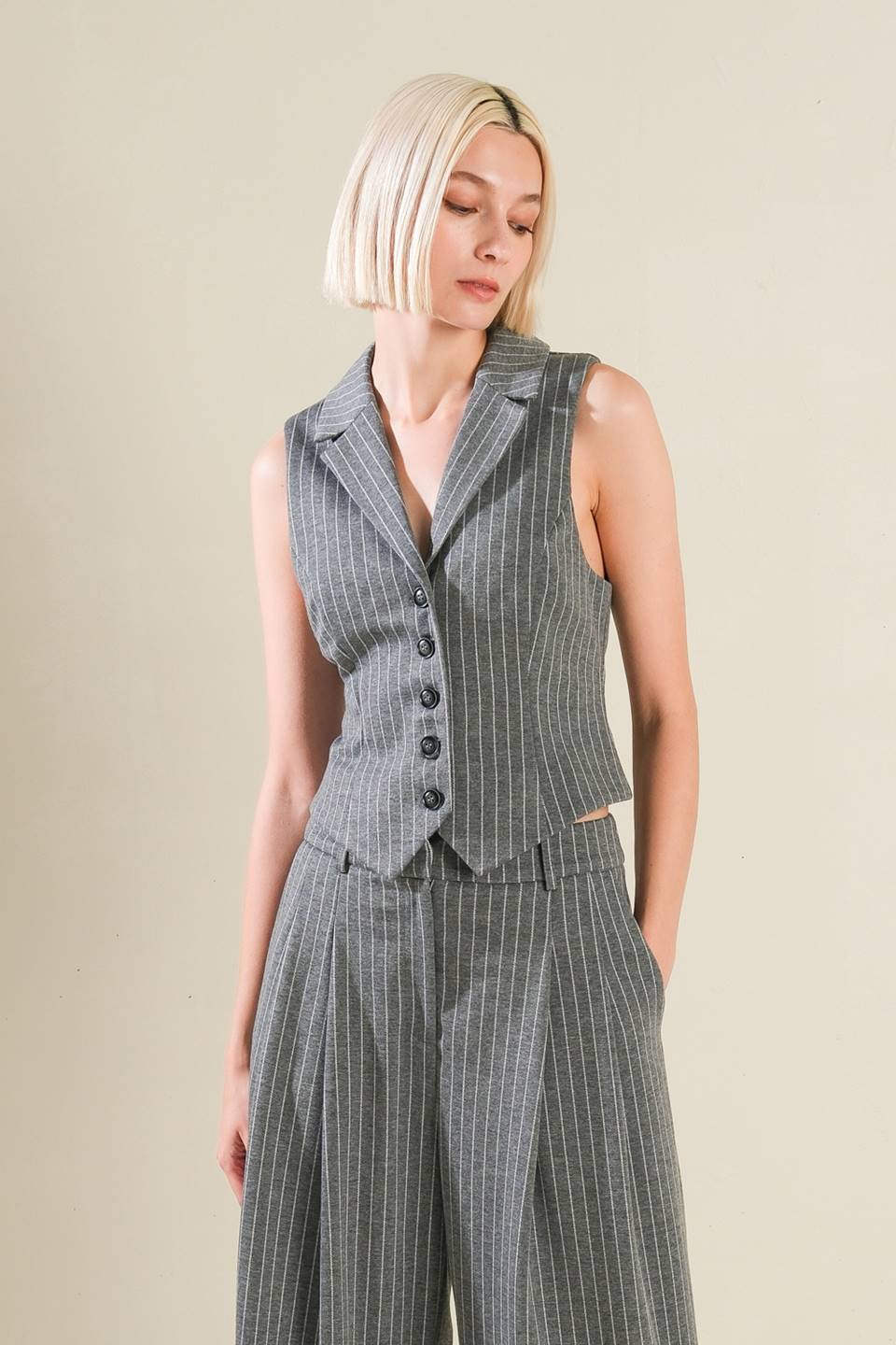 WANNA BE LOVED WOVEN VEST - Mack & Harvie