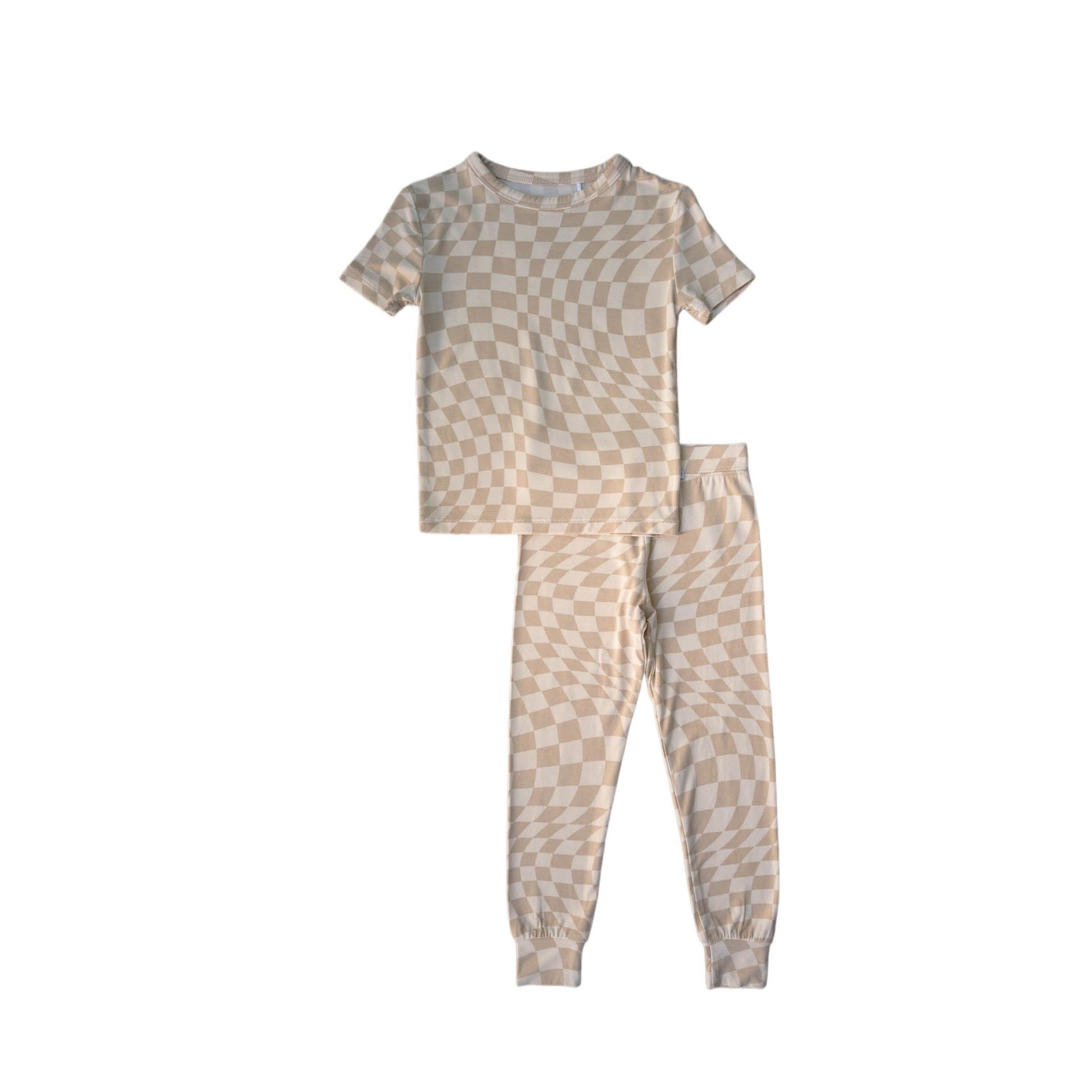 Wavy Checker | Bamboo Two Piece Set - Mack & Harvie