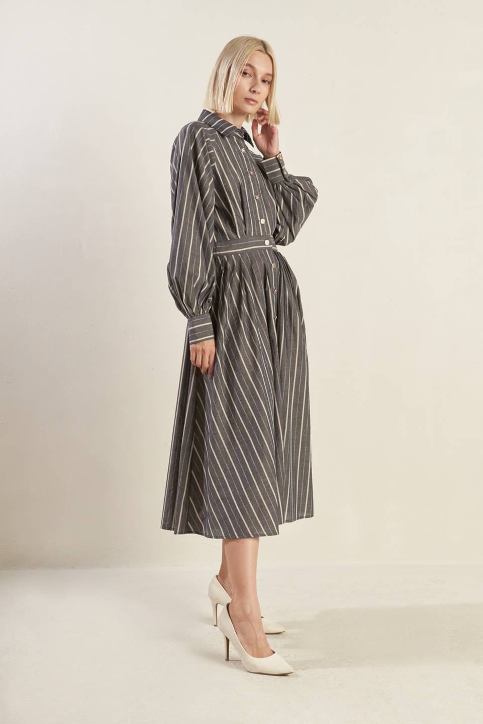 WHAT I FEEL WOVEN MIDI DRESS - Mack & Harvie