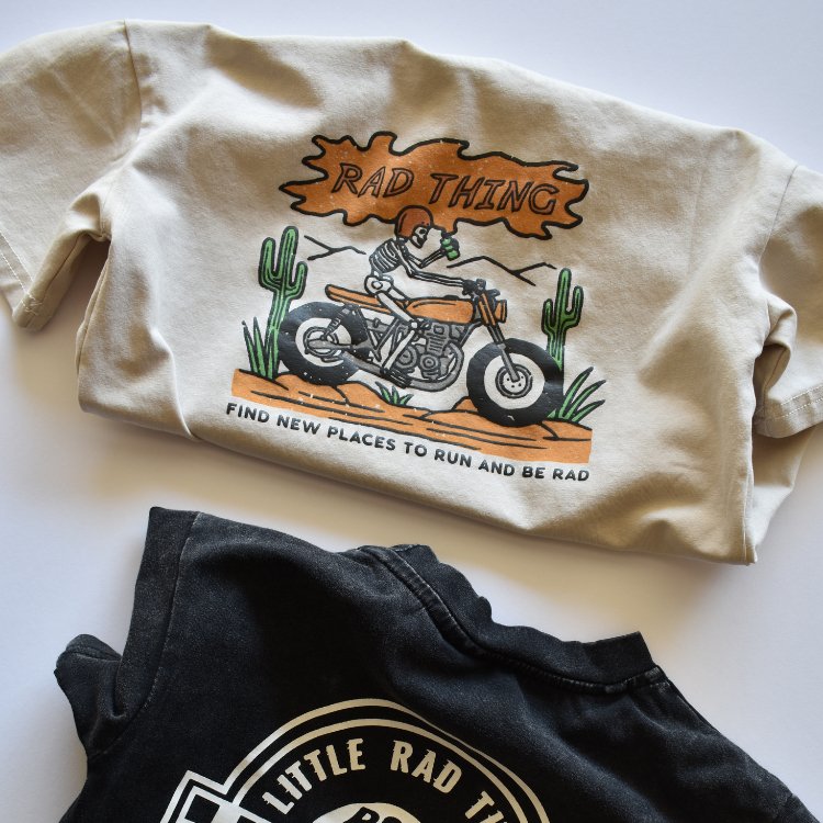 WHERE THE RAD THINGS ARE TEE™ - VINTAGE BIEGE - Mack & Harvie