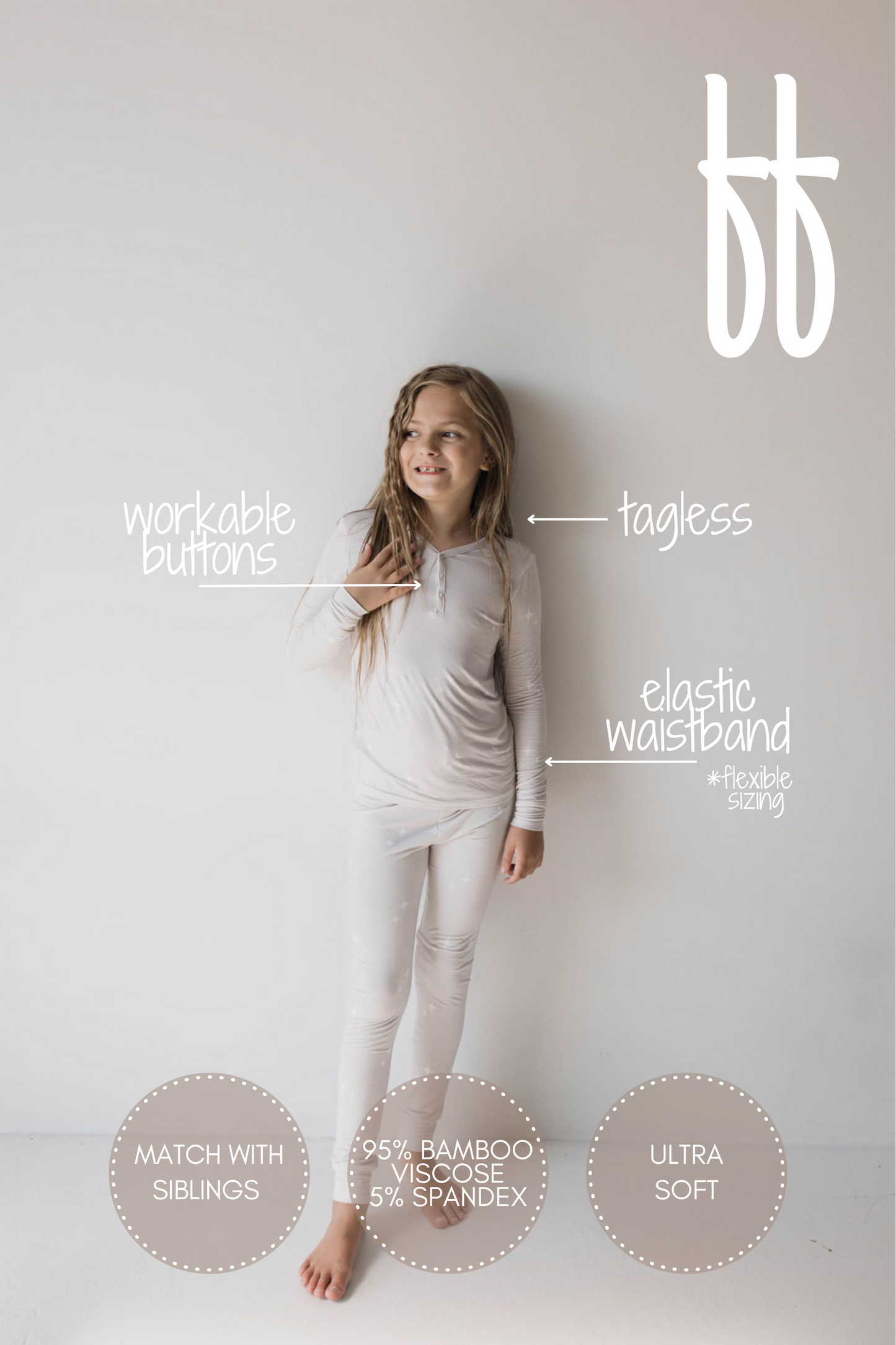 Bamboo Two Piece Pajamas | Sparkle! | ff club