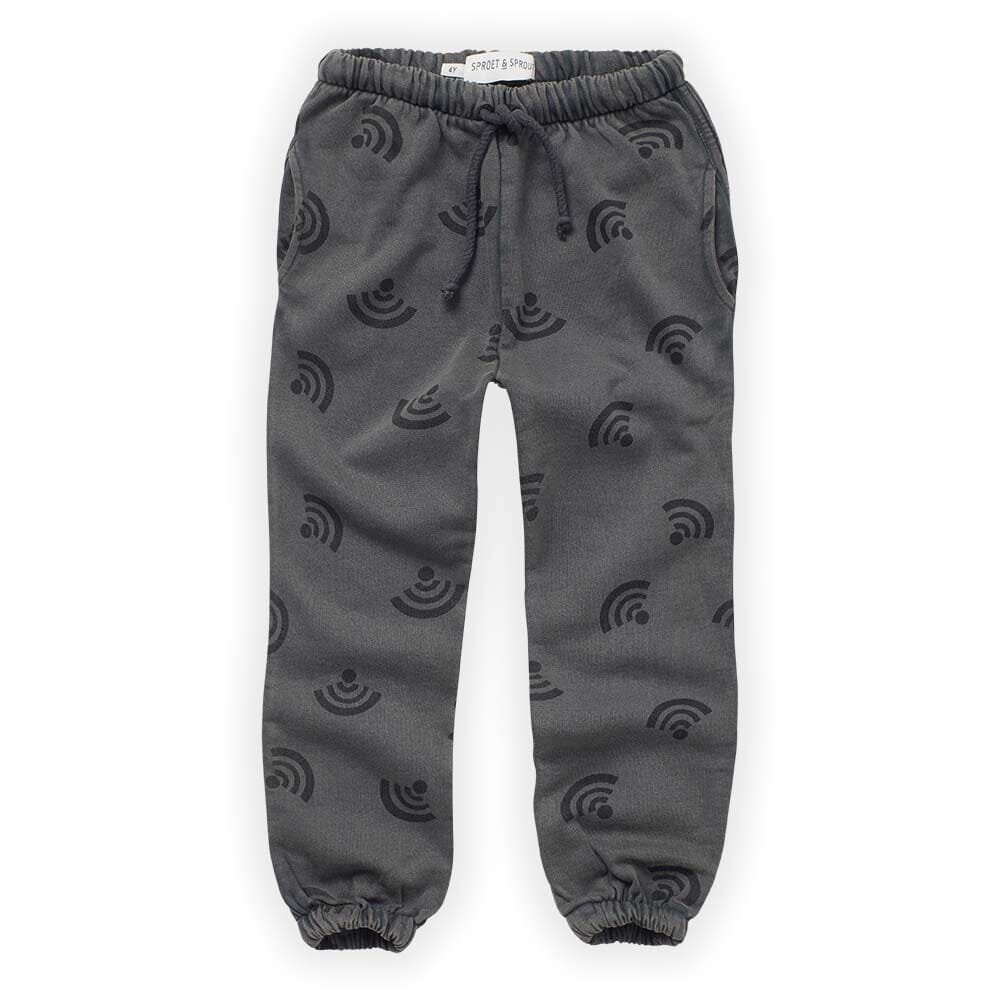 Wifi Print Sweatpants - Asphalt - Mack & Harvie