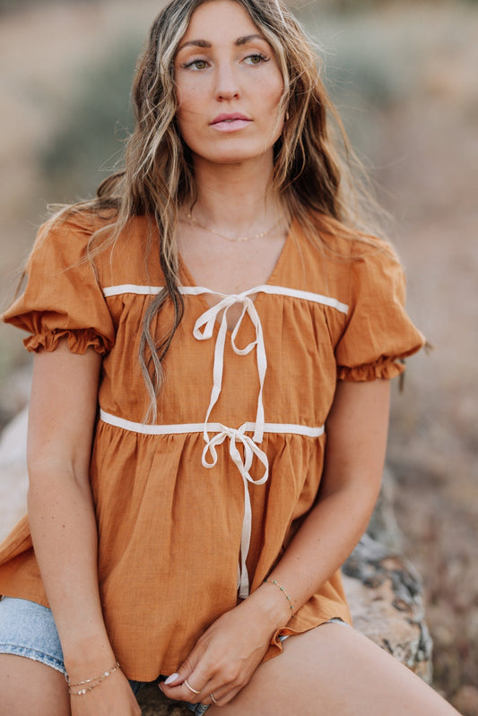 Winny Top in Camel - Mack & Harvie