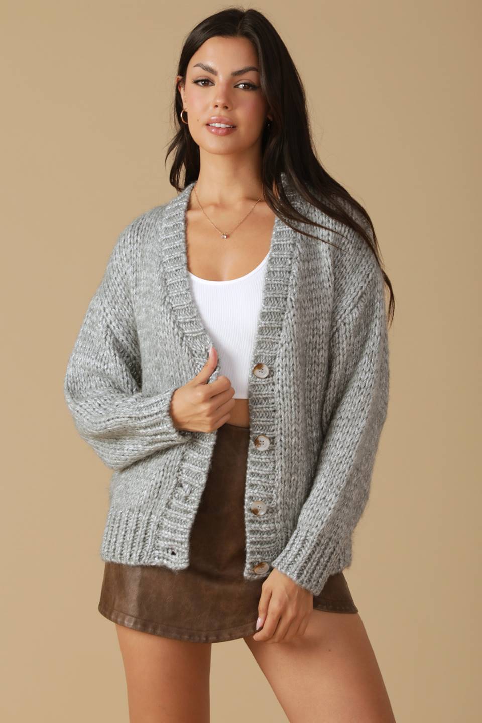 WOVEN WHISPERS SWEATER CARDIGAN - Mack & Harvie