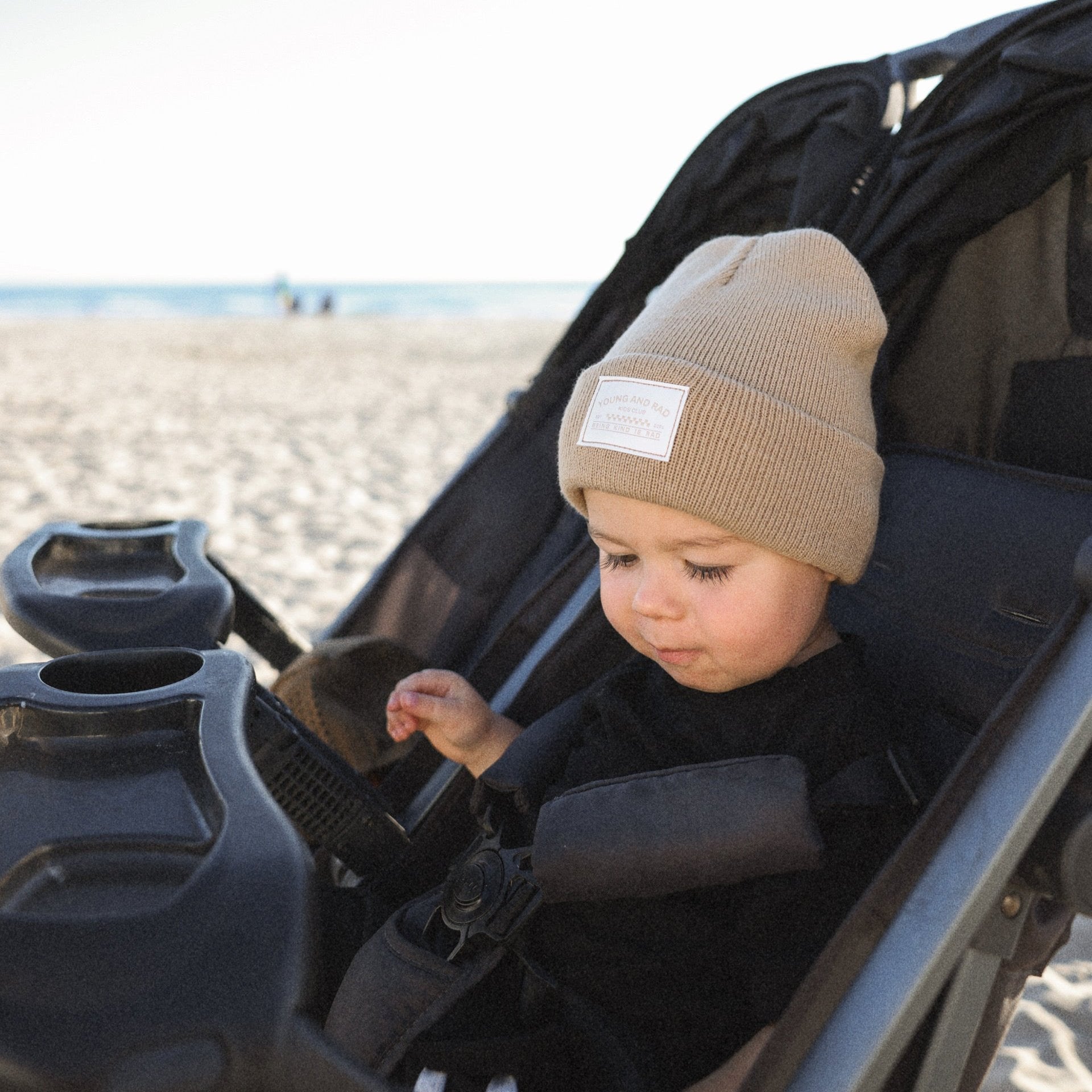 YOUNG + RAD CLASSIC BEANIE // BEIGE - Mack & Harvie