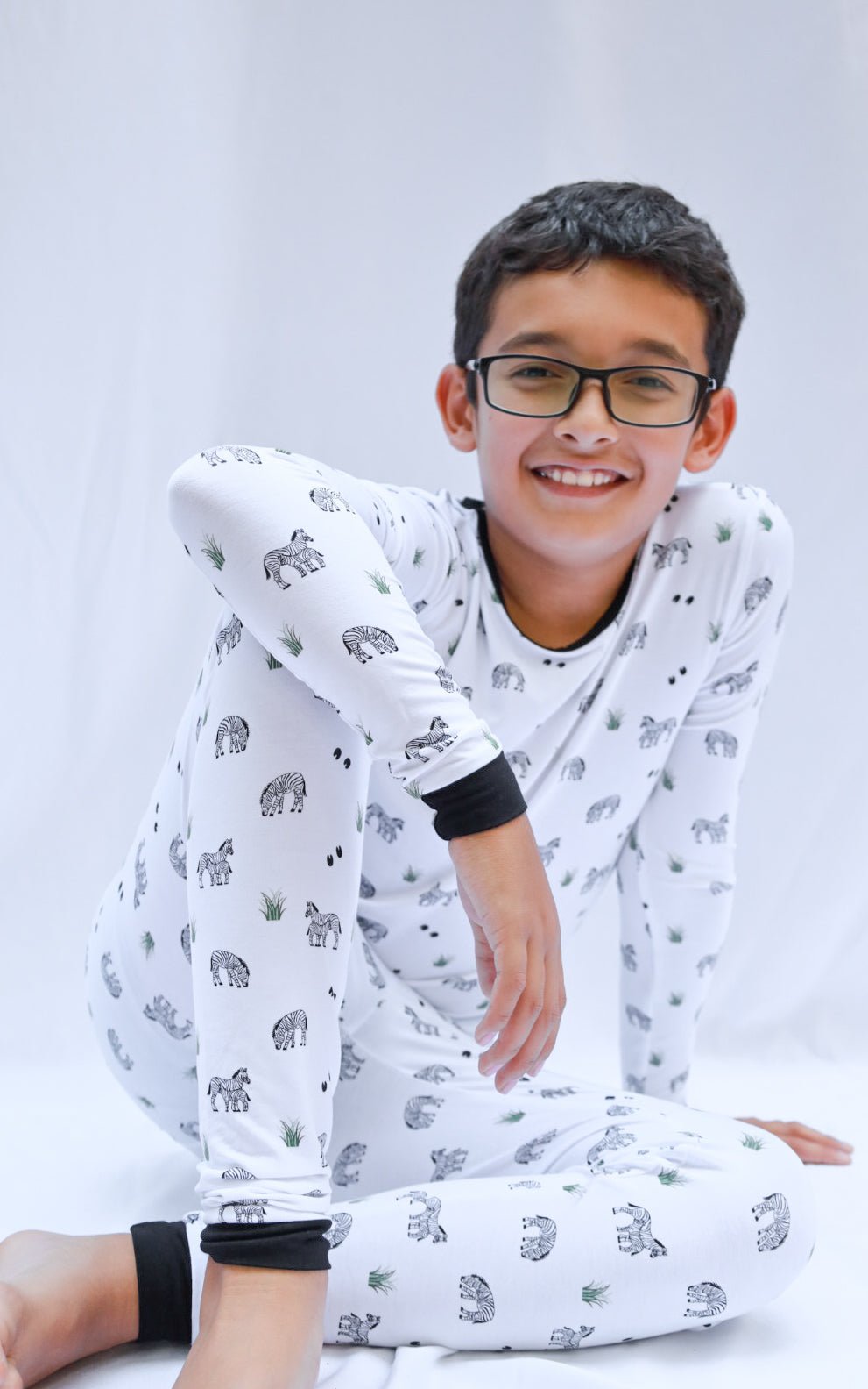 Zebra | Long Sleeve Pajamas - Mack & Harvie