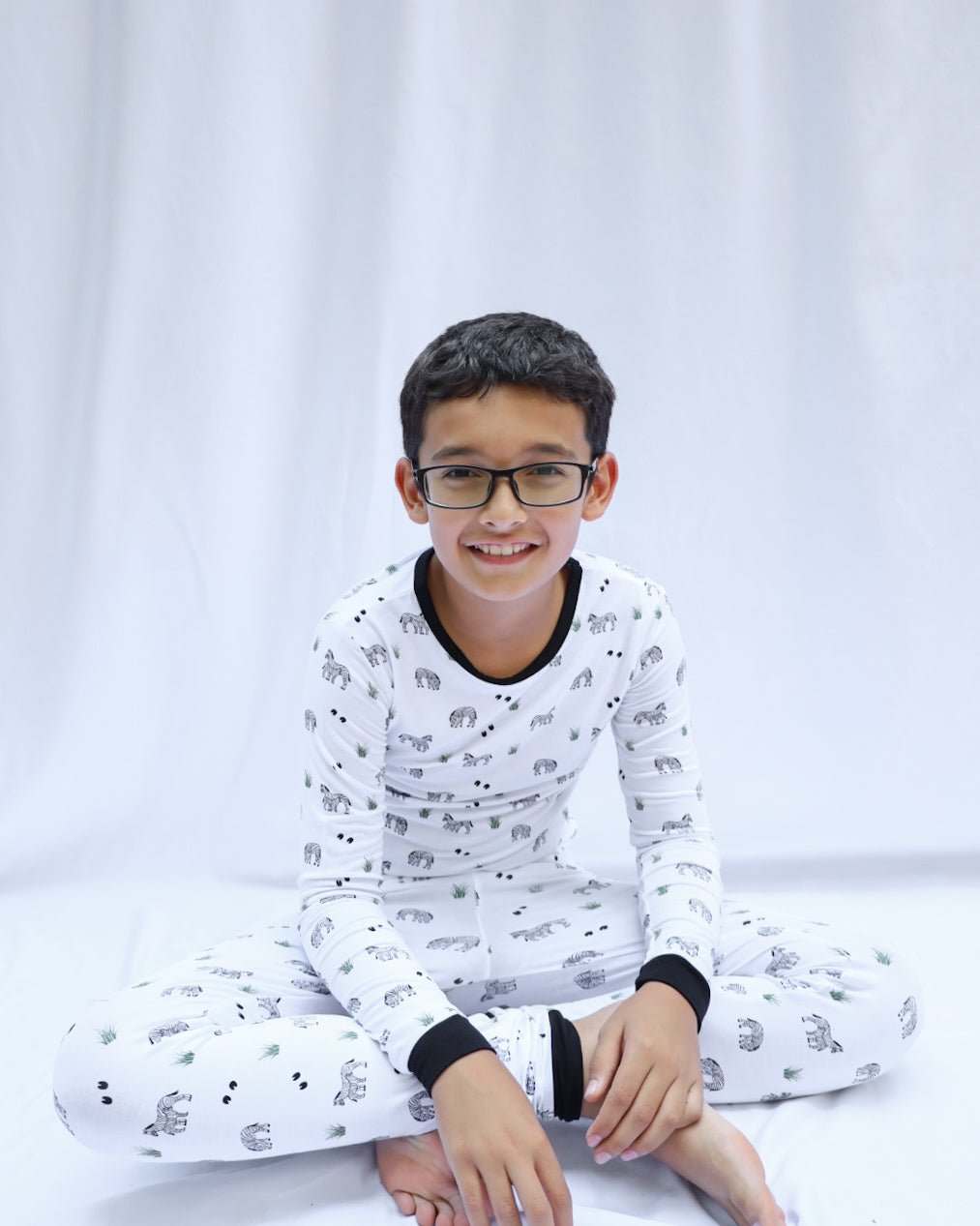 Zebra | Long Sleeve Pajamas - Mack & Harvie