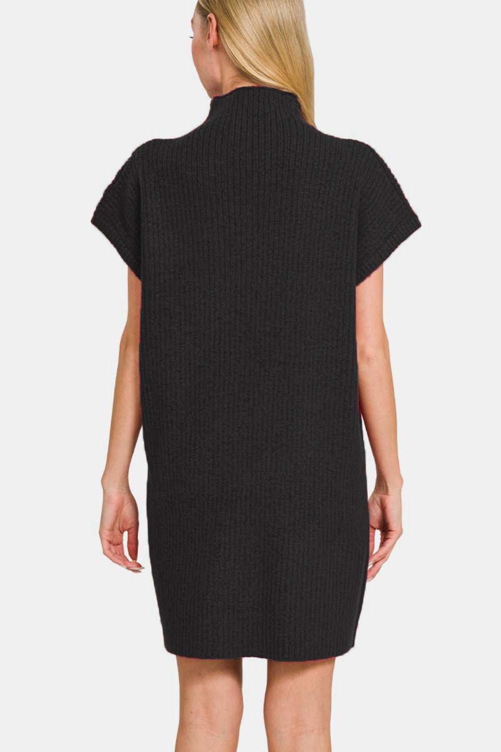 Zenana Short Sleeve Sweater Mini Dress - Mack & Harvie