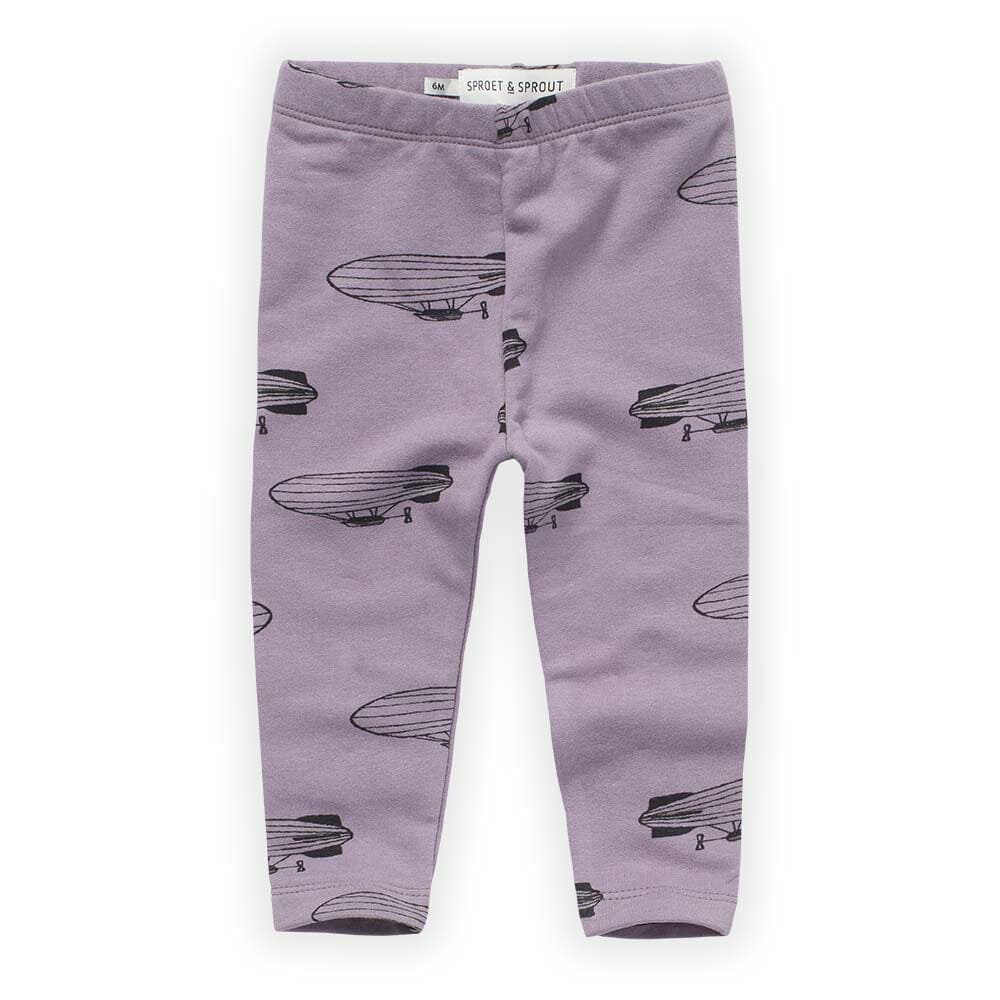 Zeppelin Print Legging - Ice Purple - Mack & Harvie