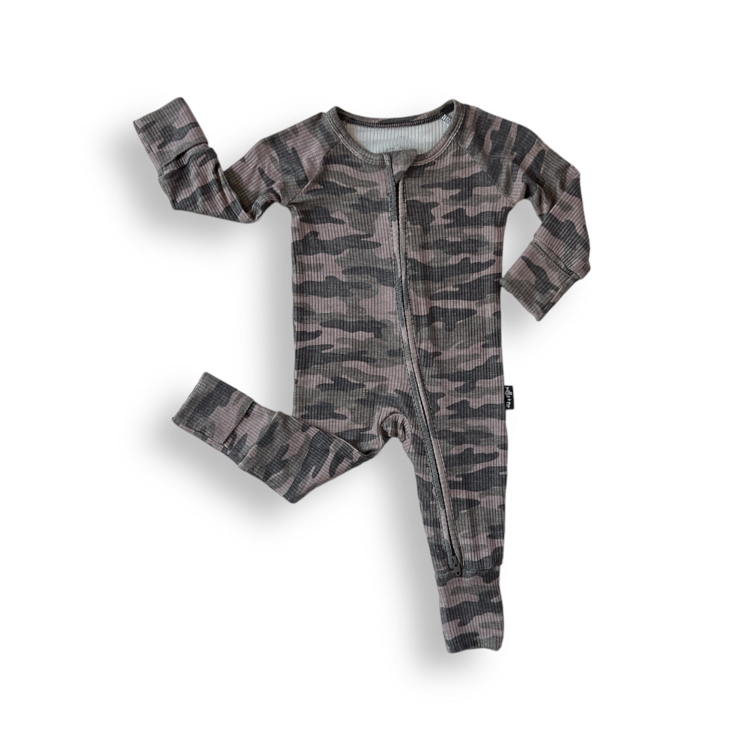 ZIP ROMPER - Chris Camo Ribbed - Mack & Harvie